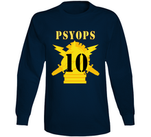Load image into Gallery viewer, Army - Psyops W Branch Insignia - 10th Battalion Numeral - Line X 300 Long Sleeve