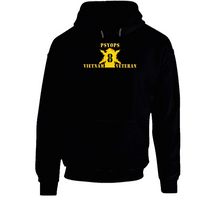 Load image into Gallery viewer, Army - Psyops W Branch Insignia - 8th Battalion Numeral - W Vietnam Vet X 300 Hoodie
