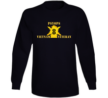 Load image into Gallery viewer, Army - Psyops W Branch Insignia - 8th Battalion Numeral - W Vietnam Vet X 300 Long Sleeve