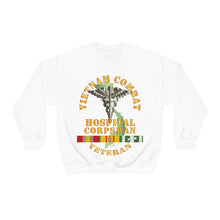 Load image into Gallery viewer, Unisex Heavy Blend Crewneck Sweatshirt - USN - USMC - Vietnam Combat Veteran Hospital Corpsman X 300