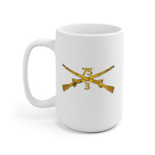 Load image into Gallery viewer, Ceramic Coffee Mug - SOF - 3rd Bn - 75th Infantry Regiment (Ranger) Branch wo Txt