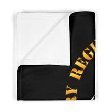 Load image into Gallery viewer, Soft Fleece Blanket - Army - 10th Cavalry Regiment w Cavalrymen - Buffalo Soldiers