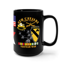 Load image into Gallery viewer, Black Mug 15oz - Army - 2nd Battalion, 8th Cavalry (Air Cav) Vietnam Veteran