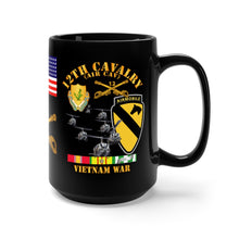 Load image into Gallery viewer, Black Mug 15oz - Army - 1st Battalion, 12th Cavalry Regiment, Honor Courage Unit