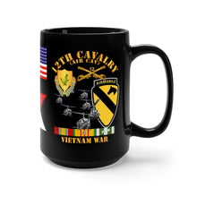 Load image into Gallery viewer, Black Mug 15oz - Army - 1st Battalion, 12th Cavalry (Air Cav) Vietnam Veteran