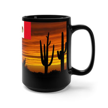 Load image into Gallery viewer, Black Mug 15oz - Proud Southwestern Vaqueros on Parade