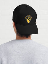 Load image into Gallery viewer, Baseball Cap - Army - 1st Cavalry Division SSI w Airmobile Tab- Film to Garment (FTG)