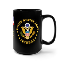 Load image into Gallery viewer, Black Mug 15oz - Army - Specialist 8th Class - SP8 - Veteran