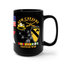Load image into Gallery viewer, Black Mug 15oz - Army - 1st Battalion, 8th Cavalry (Air Cav) Vietnam Veteran