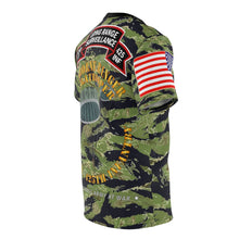 Load image into Gallery viewer, All Over Printing - Army - F Company, 425th Long Range Surveillance (RANGER) - Military Tiger Stripe Jungle Camouflage Shirt