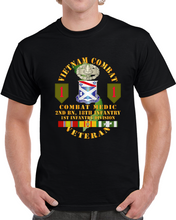 Load image into Gallery viewer, Army - Vietnam Combat Infantry Veteran W Combat Medic - 2nd Bn 18th Inf 1st Inf Div Ssi Classic T Shirt