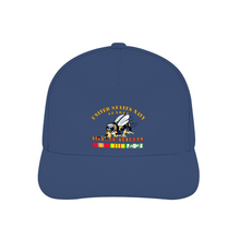 Load image into Gallery viewer, Custom All Over Print Unisex Adjustable Curved Bill Baseball Hat - Navy - Seabee - Vietnam Veteran - No Shadow