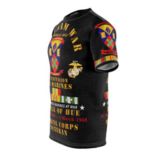 Load image into Gallery viewer, Unisex AOP Tee - USMC - Vietnam War Veteran - 2nd Battalion, 5th Marines - Battle of Hue - 31 Jan 1968 – 2 Mar 1968 - w CAR VN SVC