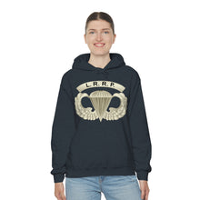 Load image into Gallery viewer, Unisex Heavy Blend Hooded Sweatshirt - Army - LRRP - Basic Airborne Badge w LRRP Tab X 300
