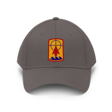 Load image into Gallery viewer, Unisex Twill Hat - 57th Artillery Brigade - Shoulder Sleeve Insignia (SSI) without Text - Direct to Garment (DTG) Printed