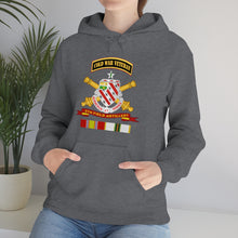 Load image into Gallery viewer, Unisex Heavy Blend Hooded Sweatshirt - Army - 8th Field Artillery w Br - Ribbon COLD WAR Vet Tab