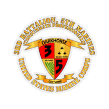 Load image into Gallery viewer, Kiss-Cut Stickers - USMC - 3rd Battalion, 5th Marines - Dark Horse