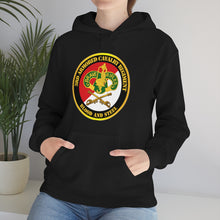Load image into Gallery viewer, Unisex Heavy Blend Hooded Sweatshirt - Army - 3rd Armored Cavalry Regiment DUI - Red White - Blood and Steel