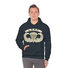 Load image into Gallery viewer, Unisex Heavy Blend Hooded Sweatshirt - Army - LRRP - Basic Airborne Badge w LRRP Tab X 300