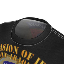 Load image into Gallery viewer, Unisex AOP Tee - Army - Invasion Of Iraq 2003 - 82nd Airborne Division - Battle of Samawah with Iraq War Service Ribbons