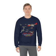 Load image into Gallery viewer, Unisex Heavy Blend Crewneck Sweatshirt - Army - AAC - 332nd Fighter Group - Red Tails - At War