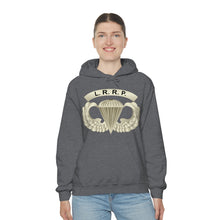 Load image into Gallery viewer, Unisex Heavy Blend Hooded Sweatshirt - Army - LRRP - Basic Airborne Badge w LRRP Tab X 300
