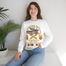 Load image into Gallery viewer, Unisex Heavy Blend Crewneck Sweatshirt - Army - 2nd Bn 83rd Artillery w M110 - Budingen Germany w COLD SVC
