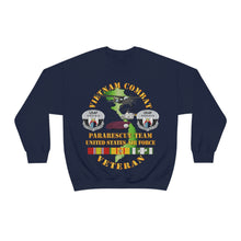 Load image into Gallery viewer, Unisex Heavy Blend Crewneck Sweatshirt - USAF - Vietnam Combat Veteran w Pararescue Huskie