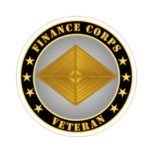 Load image into Gallery viewer, Kiss-Cut Stickers - Army - Finance Corps Veteran