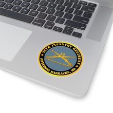 Load image into Gallery viewer, Kiss-Cut Stickers - Army - 38th Infantry Regiment - Buffalo Soldiers - Jefferson Barracks, MO w Inf Branch