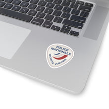 Load image into Gallery viewer, Kiss-Cut Stickers - Police Nationale France Police Patch Blanc