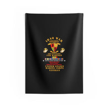 Load image into Gallery viewer, Indoor Wall Tapestries - USMC - Iraq War Veteran - 3rd Bn, 5th Marines w CAR IRAQ SVC