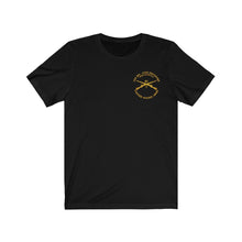 Load image into Gallery viewer, Unisex Jersey Short Sleeve Tee - 1st Battalion, 41st Infantry Regiment "Dragoons" - Left Front Pocket Area