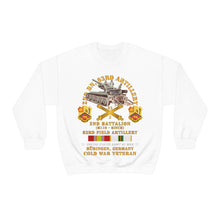 Load image into Gallery viewer, Unisex Heavy Blend Crewneck Sweatshirt - Army - 2nd Bn 83rd Artillery w M110 - Budingen Germany w COLD SVC