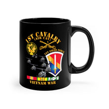 Load image into Gallery viewer, Black mug 11oz - Army - 1st Cavalry (Air Cav) - 1st Field Force w SVC