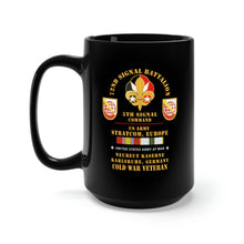 Load image into Gallery viewer, Black Mug 15oz - Army - 72nd Signal Bn, 5th Signal Command, USA STRATCOM, EUR, Karlsruhe, Germany w COLD SVC X 300