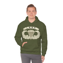 Load image into Gallery viewer, Unisex Heavy Blend Hooded Sweatshirt - Army - LRRP - Basic Airborne Badge w LRRP Tab X 300