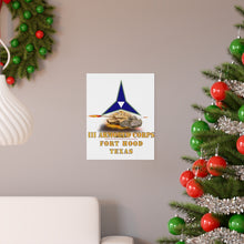 Load image into Gallery viewer, Premium Matte vertical posters - Army - III Armored Corps - M1A1 - M2 Bradely Firing - Fort Hood Texas X 300