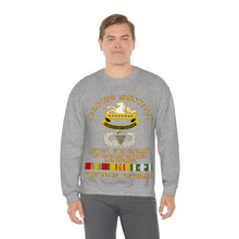 Load image into Gallery viewer, Unisex Heavy Blend Crewneck Sweatshirt - Army - Jumping Mustangs w DUI - ABN Basic - 1st Bn 8th Cav w VN