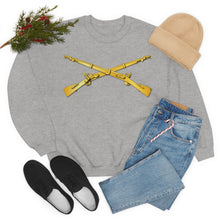 Load image into Gallery viewer, Unisex Heavy Blend Crewneck Sweatshirt - Army - Infantry Branch - Crossed Rifles