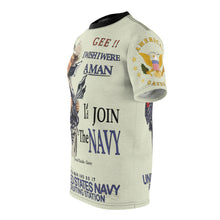 Load image into Gallery viewer, All Over Printing - Navy - I Wish I Were A Man, I'd Join the Navy - American Sailor
