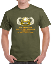 Load image into Gallery viewer, Army - 1st Bn, 8th Cav (abn) Jumping Mustangs Classic T Shirt