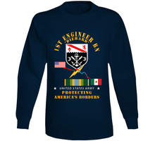 Load image into Gallery viewer, Army - Faithful Patriot - 1st Engineer Bn - Protecting Boder W Afsm Svc Long Sleeve