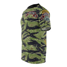 Load image into Gallery viewer, All Over Printing - Army - F Company, 425th Long Range Surveillance (RANGER) - Military Tiger Stripe Jungle Camouflage Shirt