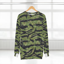 Load image into Gallery viewer, AOP Unisex Sweatshirt - Military Tiger Stripe Jungle Camouflage