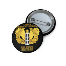 Load image into Gallery viewer, Custom Pin Buttons - Army - Emblem - Warrant Officer - CW3