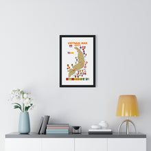 Load image into Gallery viewer, Premium Framed Vertical Poster - Map - Vietnam Units - 3 wo DS