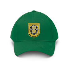 Load image into Gallery viewer, Unisex Twill Hat - 1st Special Forces Group (SFG) (Airborne) Flash with Crest - Direct to Garment (DTG) - Printed