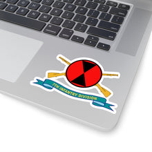 Load image into Gallery viewer, Kiss-Cut Stickers - Army - 7th Infantry Division - SSI w Br - Ribbon X 300