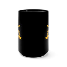 Load image into Gallery viewer, Black Mug 15oz - Army - 180th Cavalry Regiment w Br - Ribbon X 300